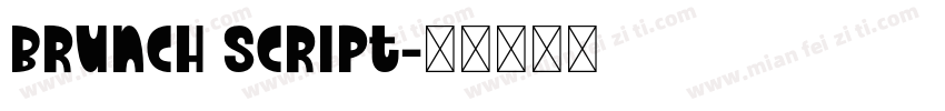 brunch script字体转换